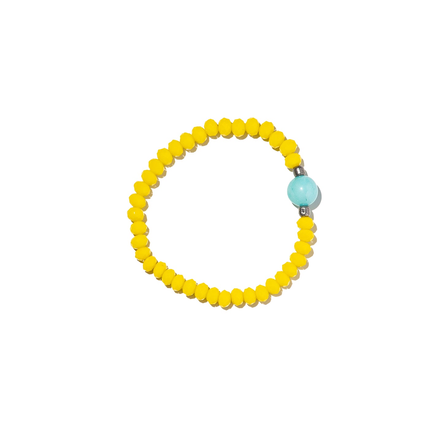 Dali Yellow Bead Bracelet