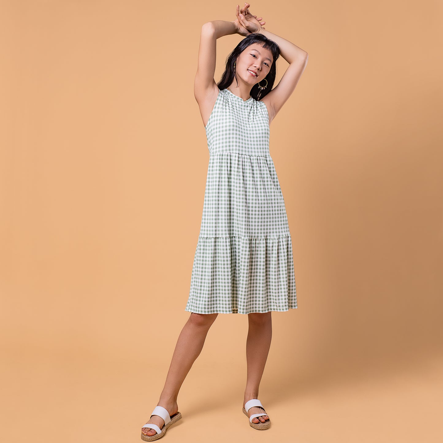 Sali Midi Dress (Sage)