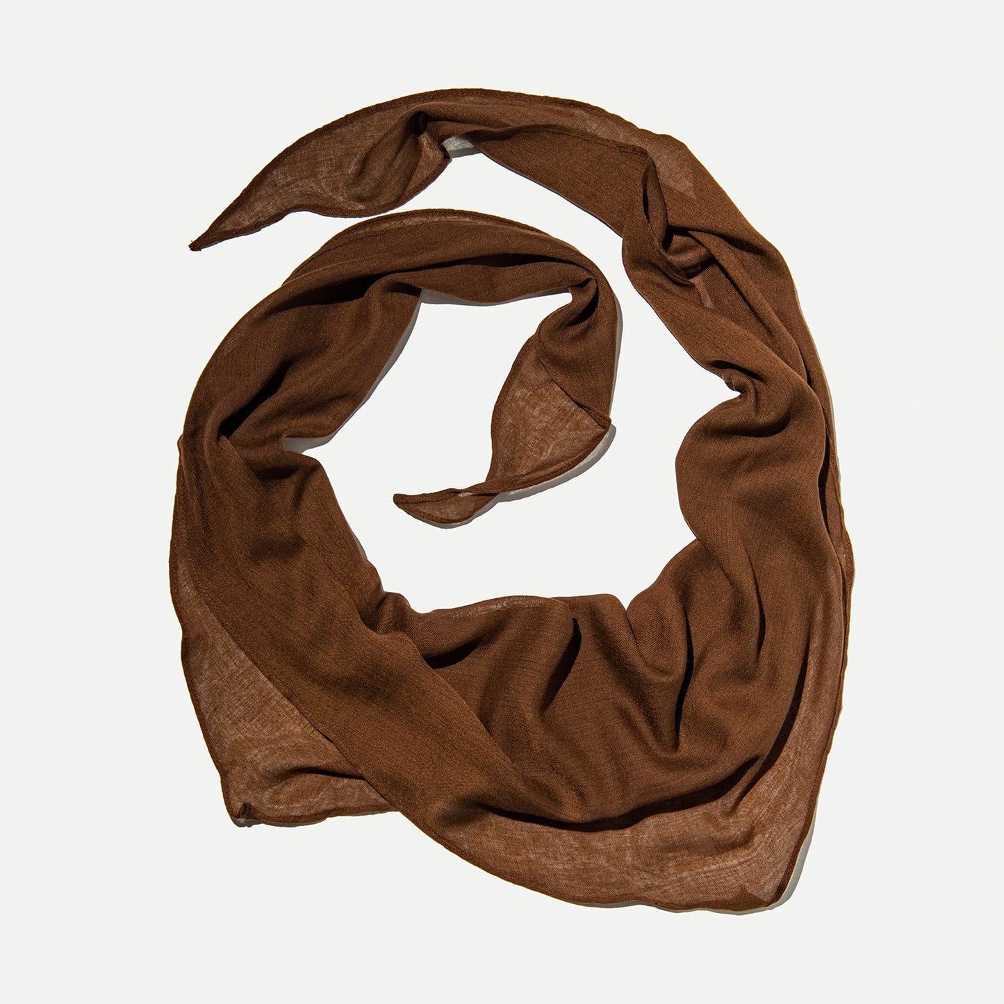 Diwa Cotton Linen Scarf (Brown)