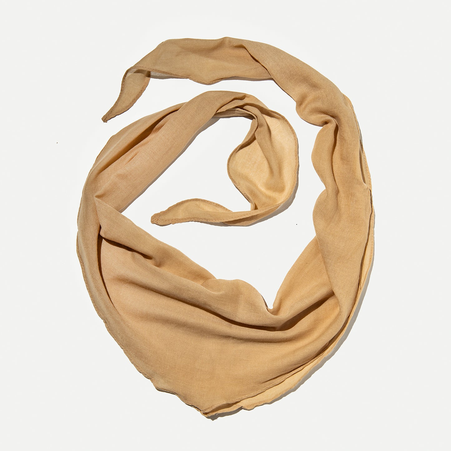 Laya Cotton Linen Scarf (Beige)