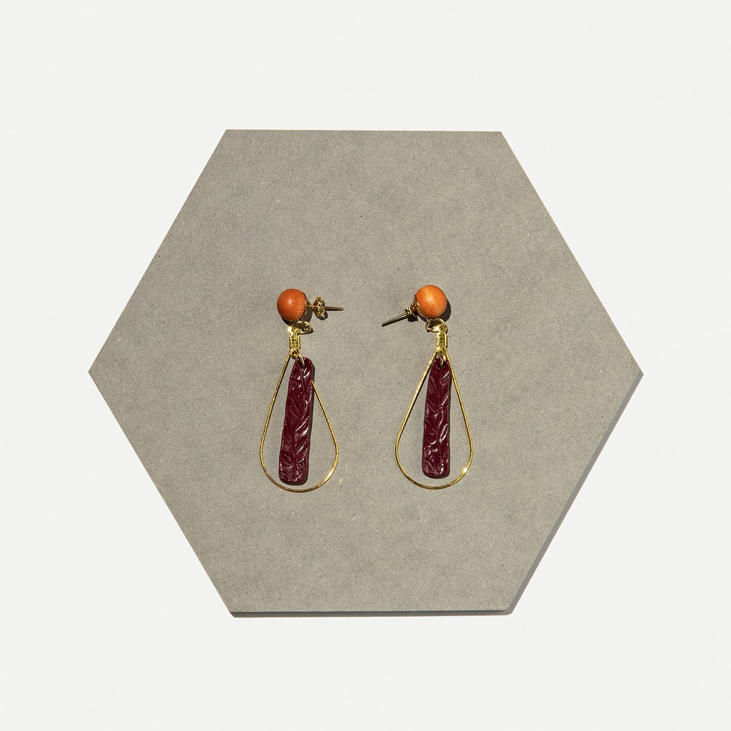 Lila Handmade Clay Earrings