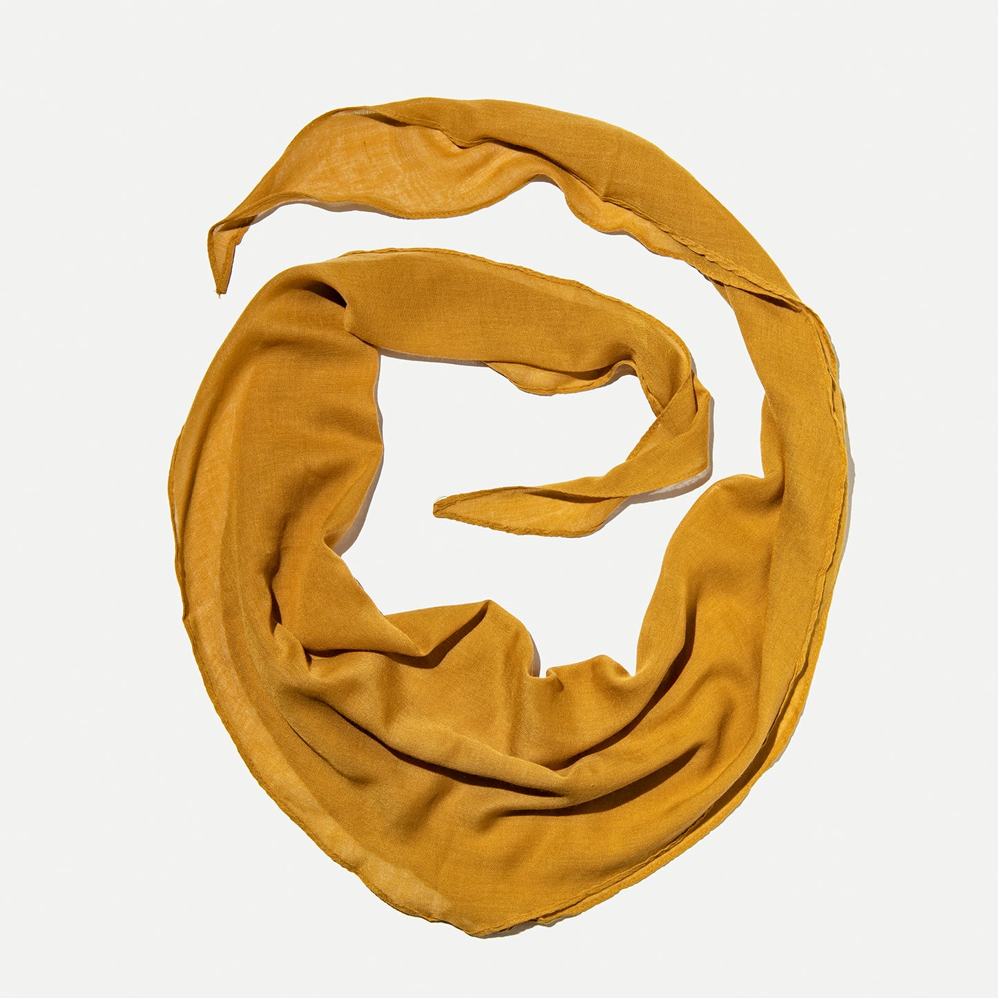 Sinta Cotton Linen Scarf (Mustard)