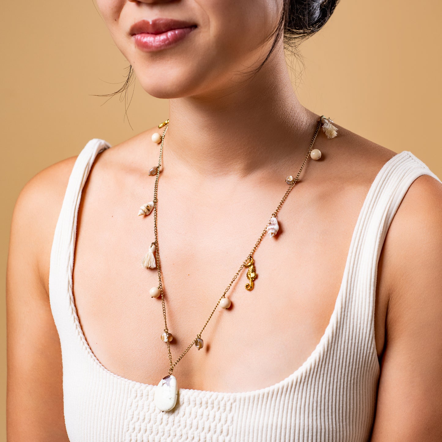 Kara Seashell Charm Necklace